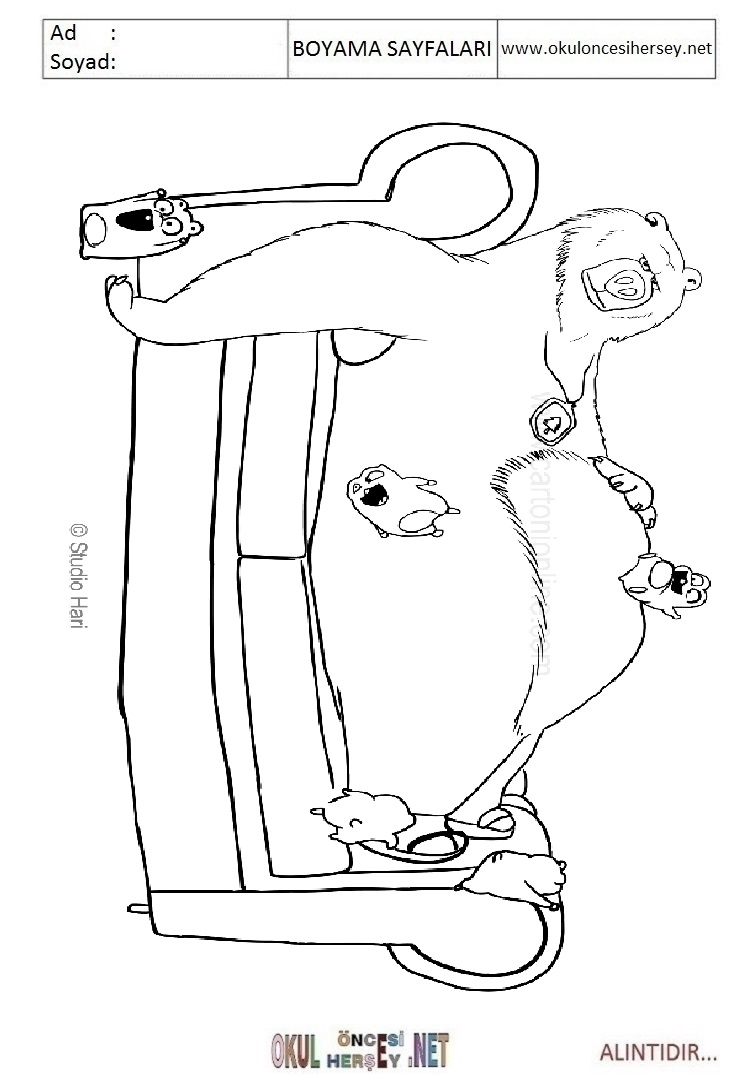 Grizzy Ve Lemmingler Boyama Sayfalari
