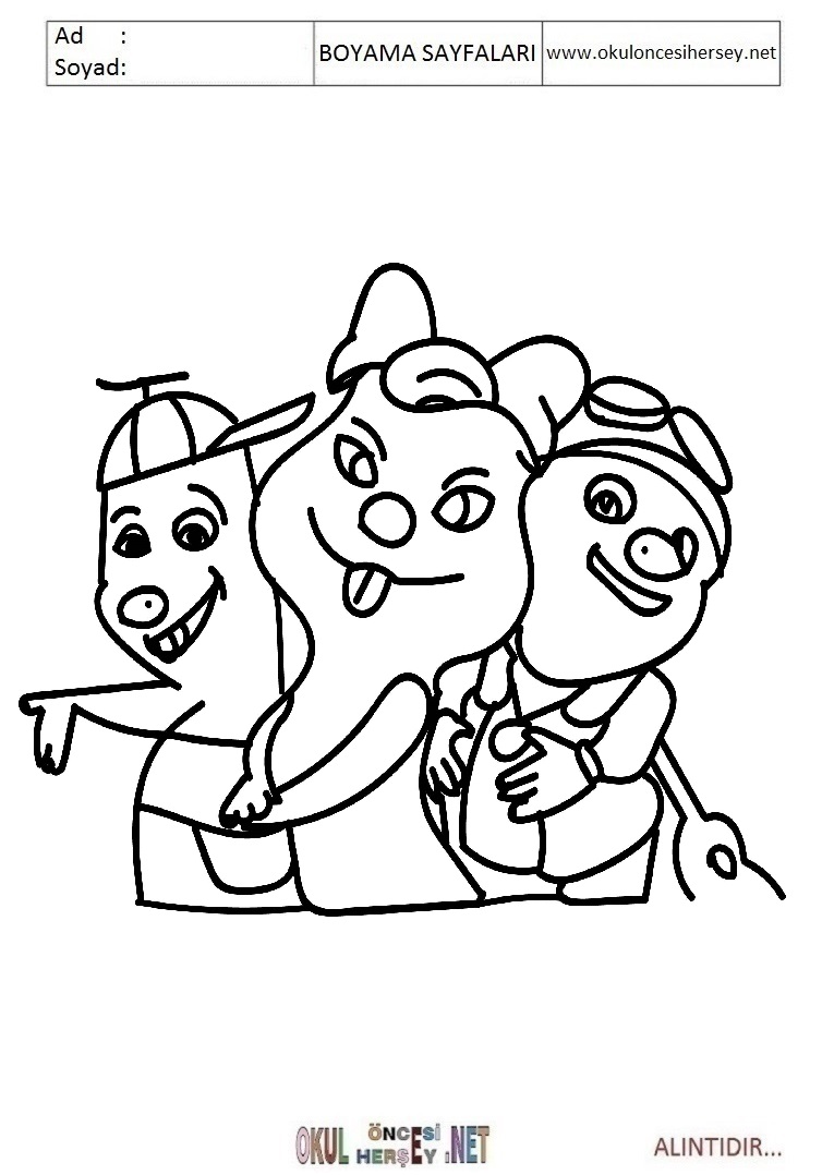 Kostebekgiller Boyama Sayfalari