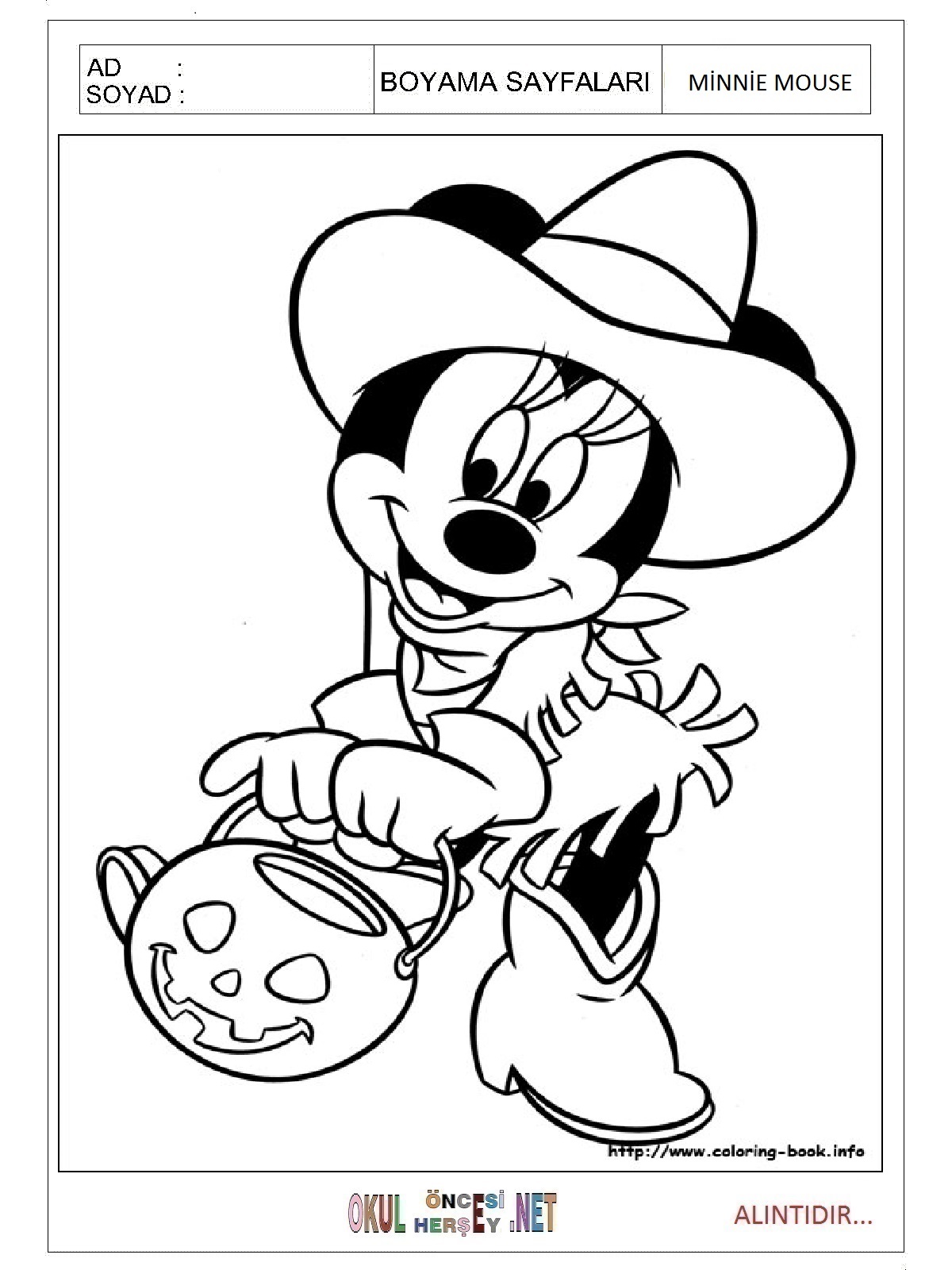 Minnie Mouse Boyama Oyunu Coloring Game 56
