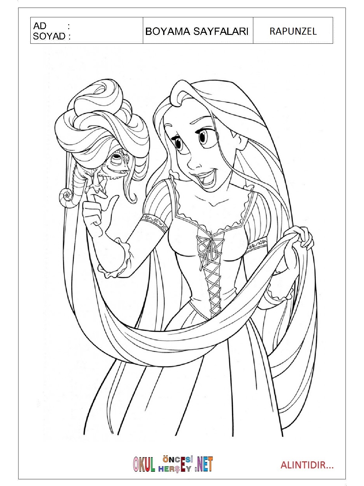 tangled coloring pages advanced - photo #23