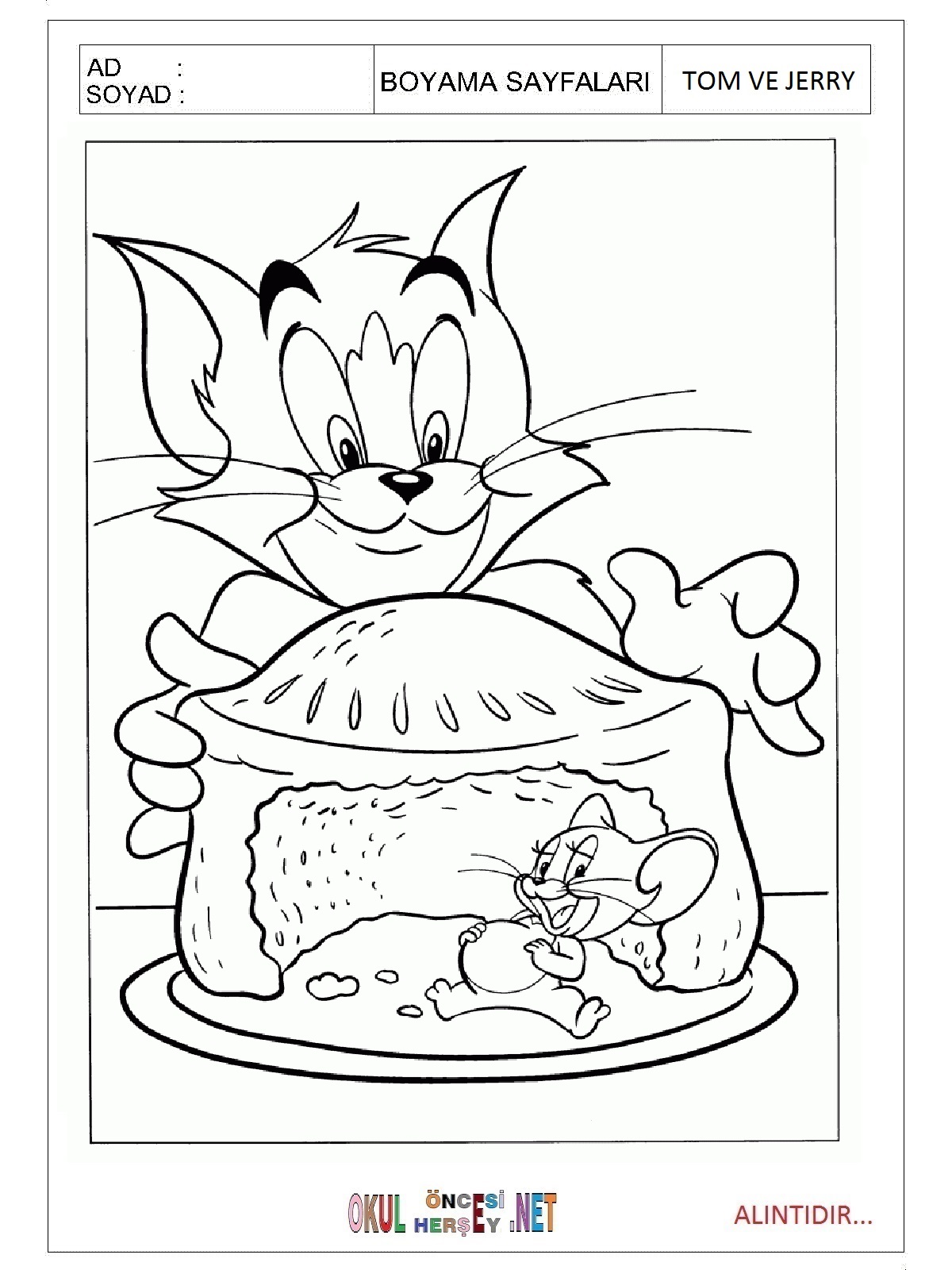 Tom And Jerry Boyama Oyunu Coloring Game 33