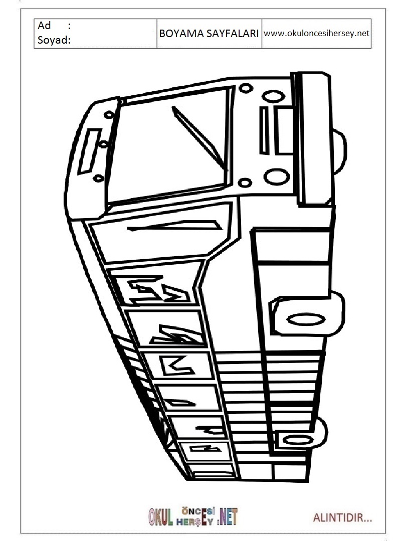 Otobus Boyama Sayfalari