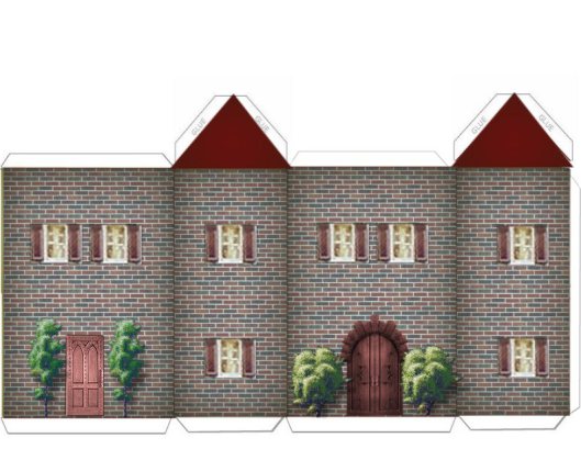 kagit maket ev yapimi model kalip indir