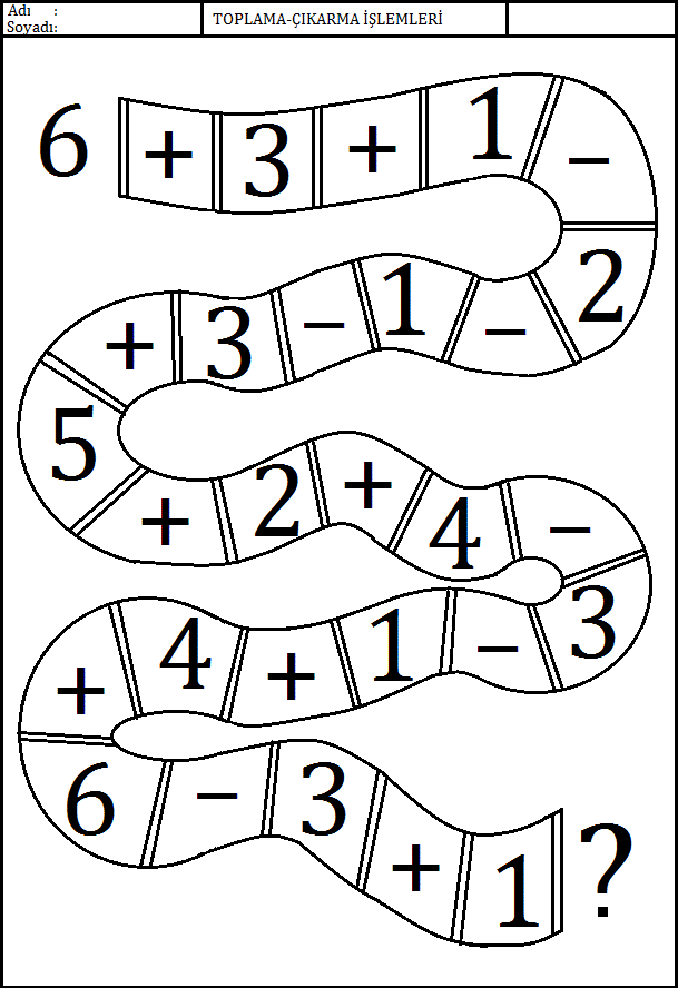 okul öncesi çocuklar için basit matematiksel işlemler
