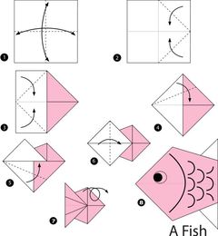 Çocuklar İçin  Origami Şablonu  