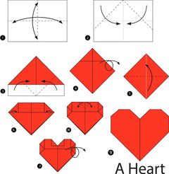 Çocuklar İçin  Origami Şablonu  