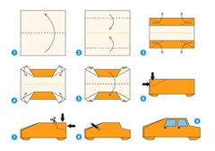Çocuklar İçin  Origami Şablonu  