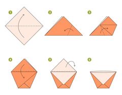 Çocuklar İçin  Origami Şablonu  