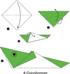 Çocuklar İçin  Origami Şablonu  