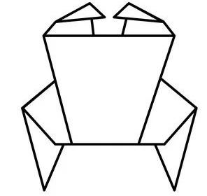 Çocuklar İçin  Origami Şablonu  