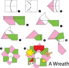 Çocuklar İçin  Origami Şablonu  