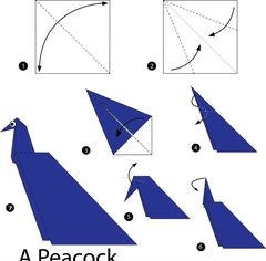 Çocuklar İçin  Origami Şablonu  