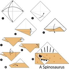 Çocuklar İçin  Origami Şablonu  