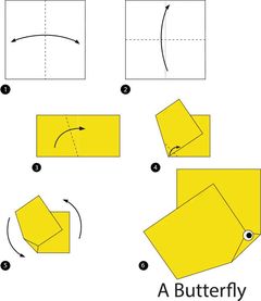 Çocuklar İçin  Origami Şablonu  