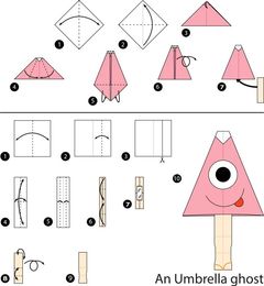 Çocuklar İçin  Origami Şablonu  