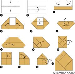 Çocuklar İçin  Origami Şablonu  