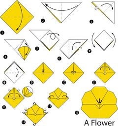 Çocuklar İçin  Origami Şablonu  