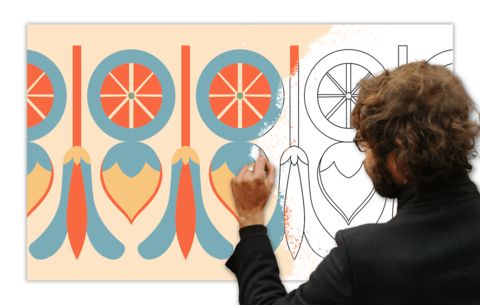 Çocuklar İçin  Dev Mandala  