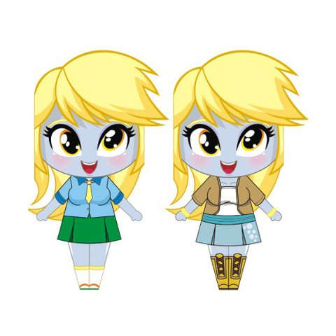 Çocuklar İçin  Equestria Girls Kağıt Kübik Oyuncaklar Şablonu  
