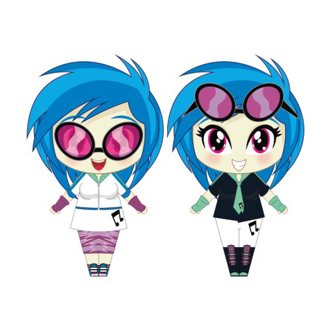 Çocuklar İçin  Equestria Girls Kağıt Kübik Oyuncaklar Şablonu  