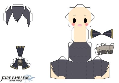 Çocuklar İçin  Fire Emblem Kağıt Kübik Oyuncaklar Şablonu  