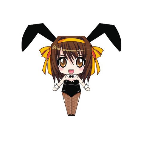 Çocuklar İçin  Chibi Bebekleri Kübik Kağıt Katlama  Şablonu  