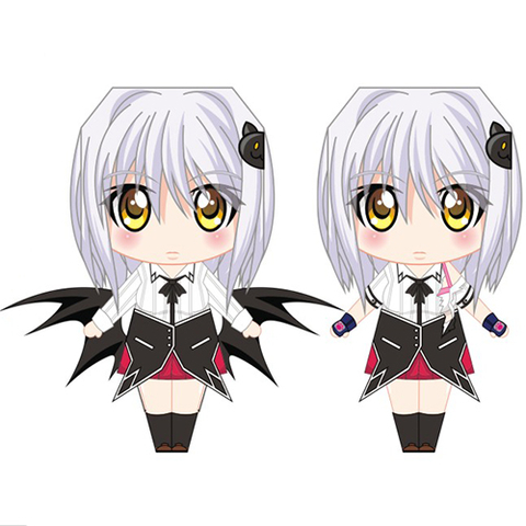 Çocuklar İçin  High School DxD Kağıt Kübik Oyuncaklar Şablonu  