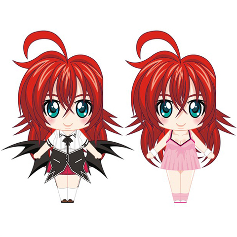 Çocuklar İçin  High School DxD Kağıt Kübik Oyuncaklar Şablonu  