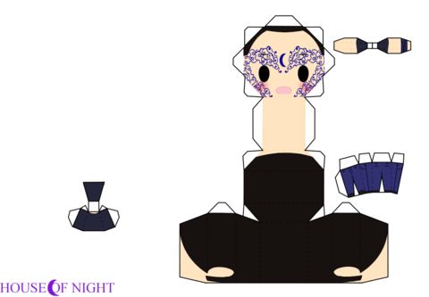Çocuklar İçin  Chibi Bebekleri Kübik Kağıt Katlama  Şablonu  