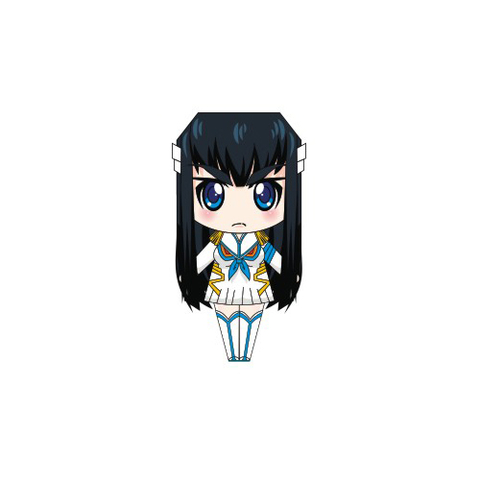 Çocuklar İçin  Kill La Kill Kağıt Kübik Oyuncaklar Şablonu  