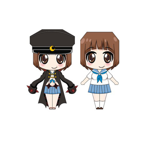 Çocuklar İçin  Kill La Kill Kağıt Kübik Oyuncaklar Şablonu  