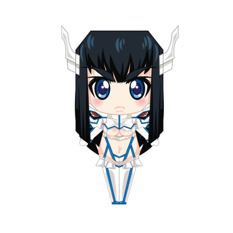 Çocuklar İçin  Kill La Kill Kağıt Kübik Oyuncaklar Şablonu  