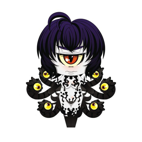 Çocuklar İçin  Monster Girls Kağıt Kübik Oyuncaklar Şablonu  
