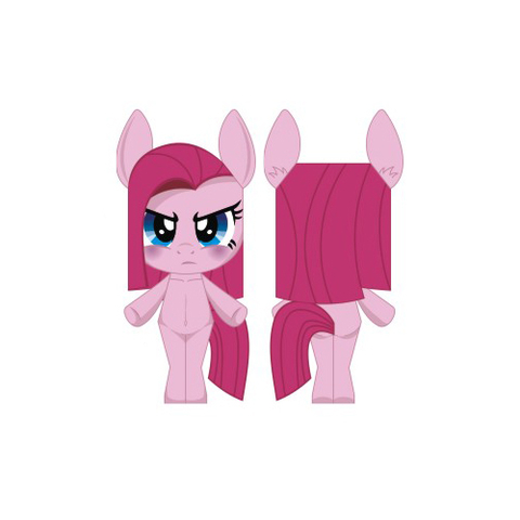 Çocuklar İçin  My Little Pony Kağıt Kübik Oyuncaklar Şablonu  