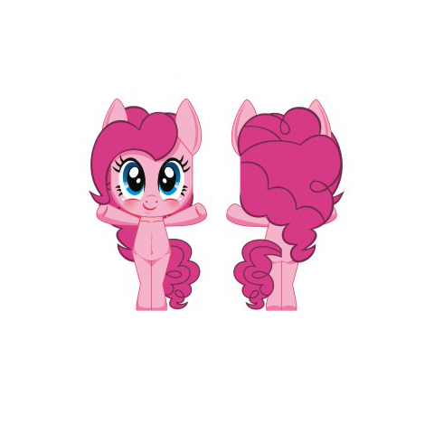 Çocuklar İçin  My Little Pony Kağıt Kübik Oyuncaklar Şablonu  