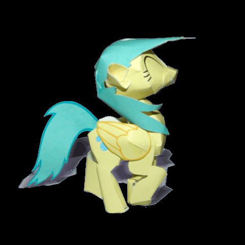 Çocuklar İçin  My Little Pony Kağıt Kübik Oyuncaklar Şablonu  