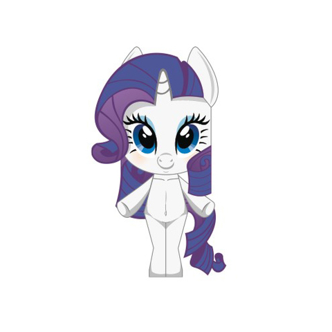 Çocuklar İçin  My Little Pony Kağıt Kübik Oyuncaklar Şablonu  