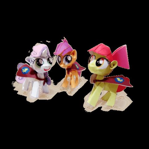 Çocuklar İçin  My Little Pony Kağıt Kübik Oyuncaklar Şablonu  