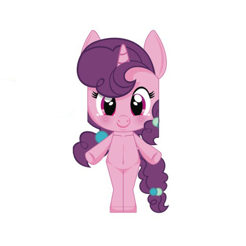 Çocuklar İçin  My Little Pony Kağıt Kübik Oyuncaklar Şablonu  
