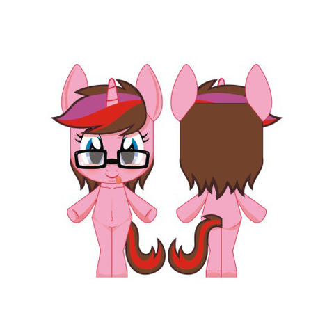 Çocuklar İçin  My Little Pony Kağıt Kübik Oyuncaklar Şablonu  