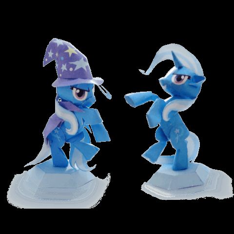 Çocuklar İçin  My Little Pony Kağıt Kübik Oyuncaklar Şablonu  