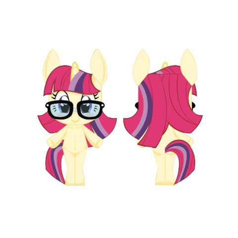 Çocuklar İçin  My Little Pony Kağıt Kübik Oyuncaklar Şablonu  