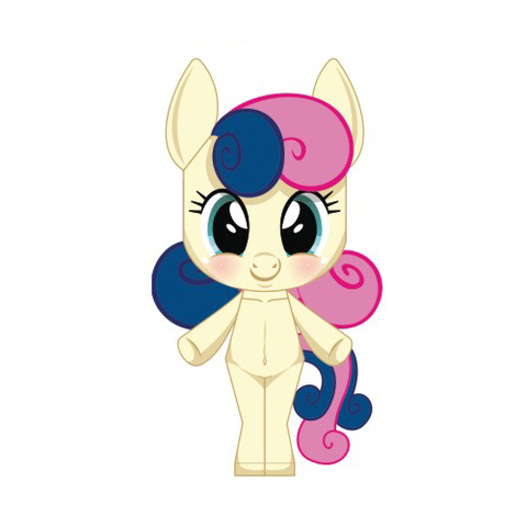 Çocuklar İçin  My Little Pony Kağıt Kübik Oyuncaklar Şablonu  