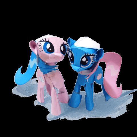 Çocuklar İçin  My Little Pony Kağıt Kübik Oyuncaklar Şablonu  