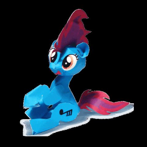 Çocuklar İçin  My Little Pony Kağıt Kübik Oyuncaklar Şablonu  