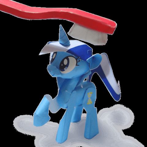 Çocuklar İçin  My Little Pony Kağıt Kübik Oyuncaklar Şablonu  