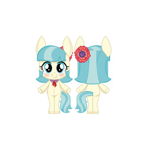 Çocuklar İçin  My Little Pony Kağıt Kübik Oyuncaklar Şablonu  