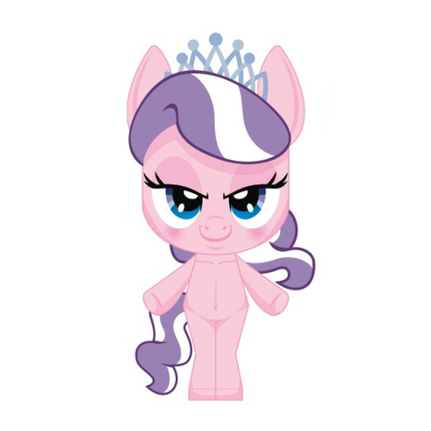 Çocuklar İçin  My Little Pony Kağıt Kübik Oyuncaklar Şablonu  