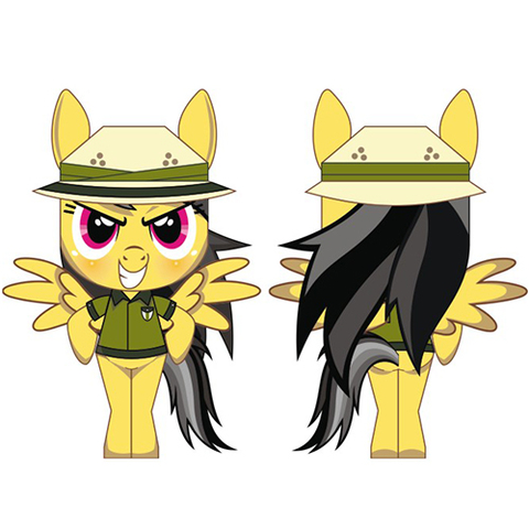 Çocuklar İçin  My Little Pony Kağıt Kübik Oyuncaklar Şablonu  