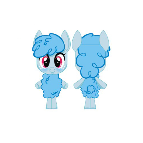 Çocuklar İçin  My Little Pony Kağıt Kübik Oyuncaklar Şablonu  